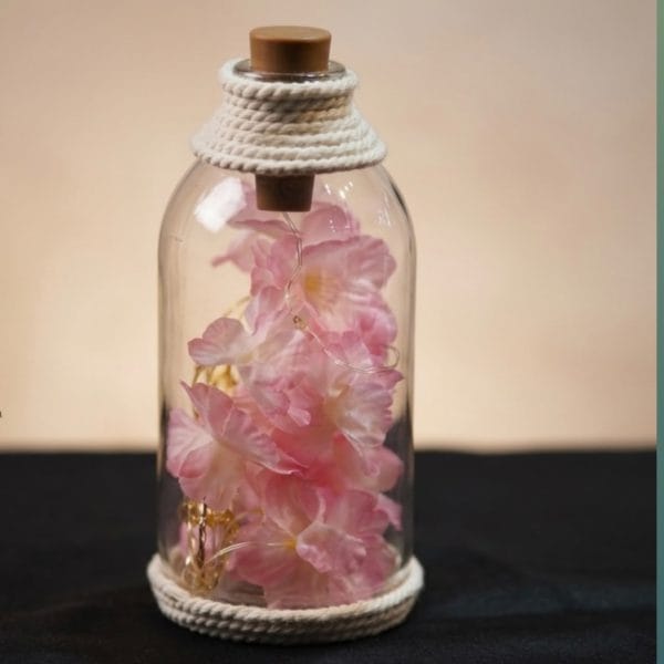 Cute Flower Lighting Bottle (Pink)