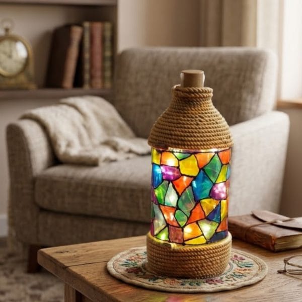 Premium Glass paint Lighting Bottle